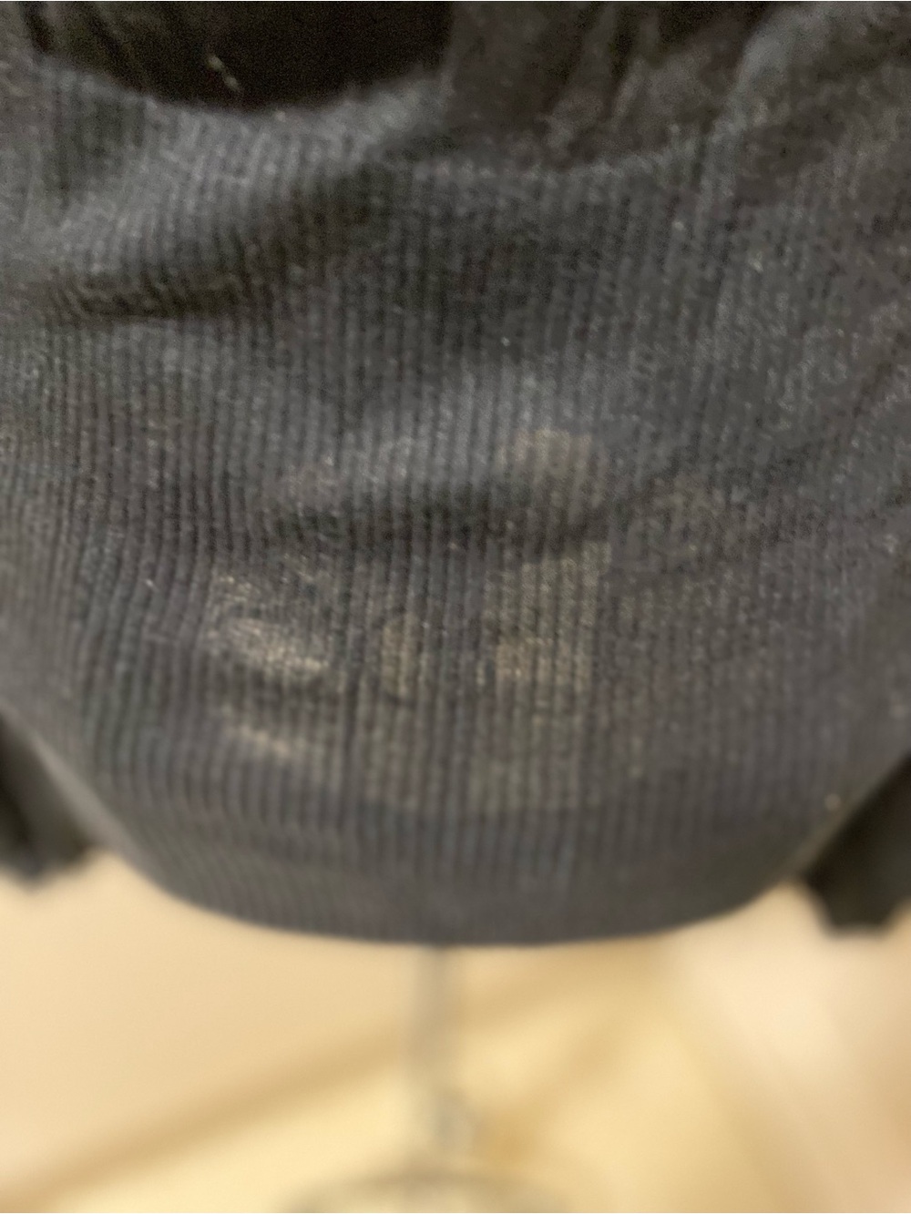 The Limited Black Ribbed V-Neck Long Sleeve Top - Picture 5 of 6